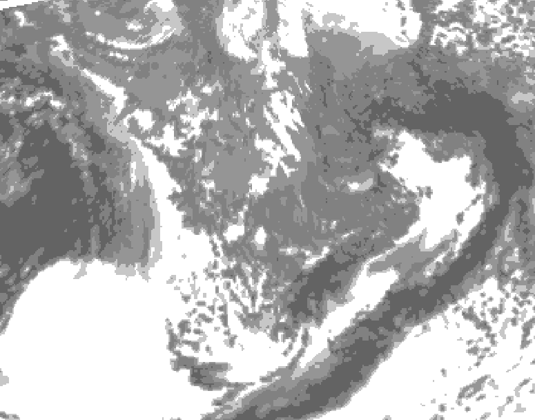 GDPS total cloud 192 hour forecast chart for Canada based on 2026/10/08 0000Z data