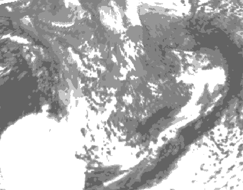 GDPS total cloud 198 hour forecast chart for Canada based on 2026/10/08 0000Z data
