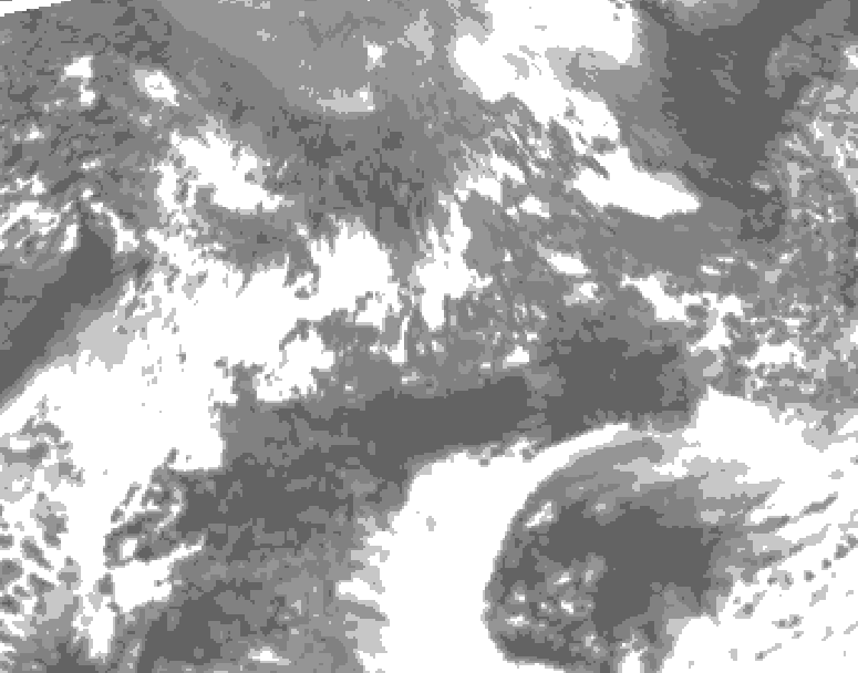 GDPS total cloud 072 hour forecast chart for Canada based on 2026/10/08 1200Z data