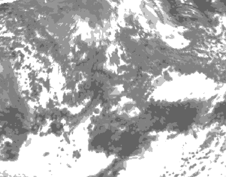GDPS total cloud 144 hour forecast chart for Canada based on 2026/10/08 1200Z data