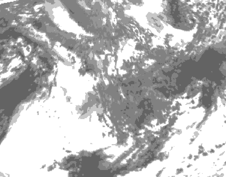 GDPS total cloud 192 hour forecast chart for Canada based on 2026/10/08 1200Z data