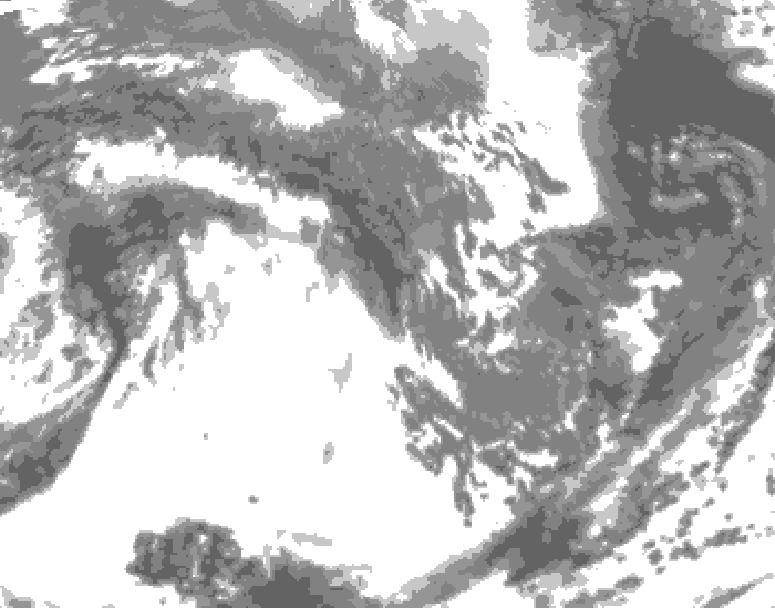 GDPS total cloud 216 hour forecast chart for Canada based on 2026/10/08 1200Z data