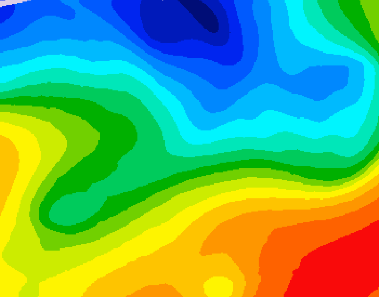 GDPS 500 millibar geopotential height 048 hour forecast chart for Canada based on 2026/10/09 0000Z data