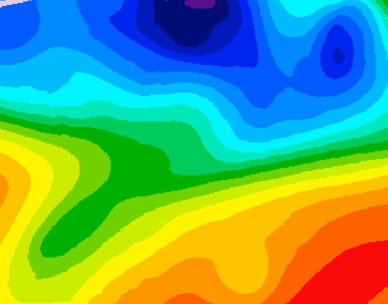 GDPS 500 millibar geopotential height 066 hour forecast chart for Canada based on 2026/10/09 0000Z data