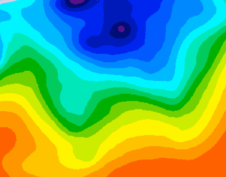 GDPS 500 millibar geopotential height 144 hour forecast chart for Canada based on 2026/10/09 0000Z data