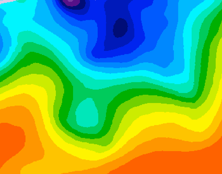 GDPS 500 millibar geopotential height 156 hour forecast chart for Canada based on 2026/10/09 0000Z data