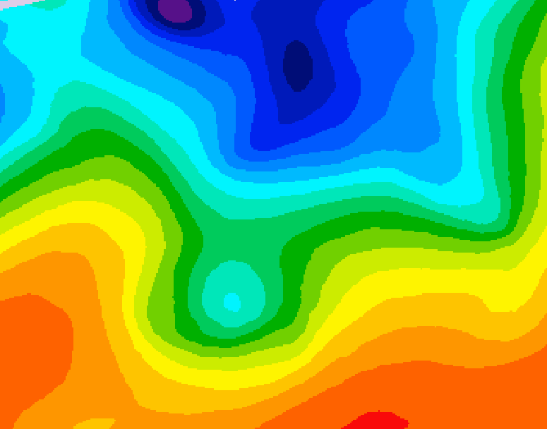 GDPS 500 millibar geopotential height 162 hour forecast chart for Canada based on 2026/10/09 0000Z data