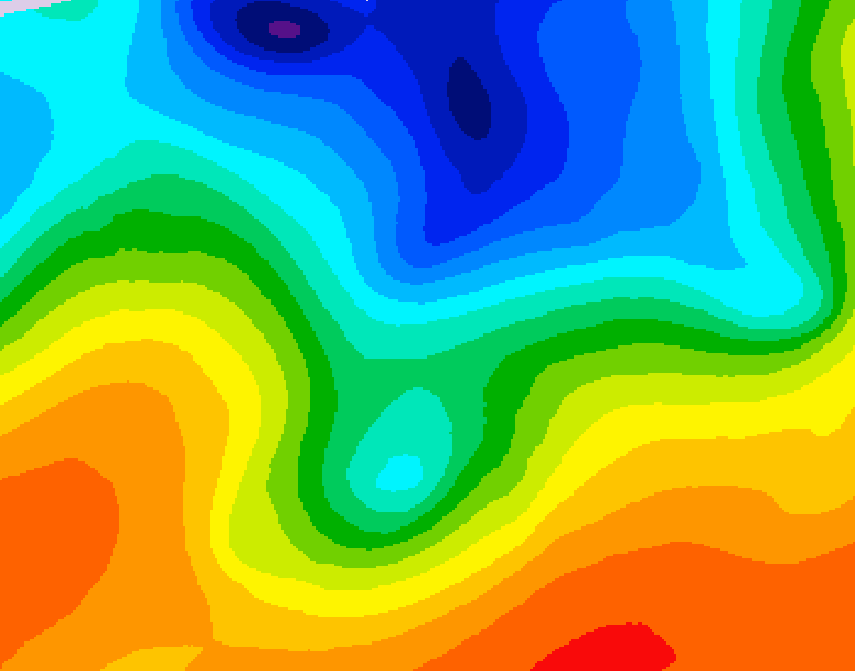 GDPS 500 millibar geopotential height 168 hour forecast chart for Canada based on 2026/10/09 0000Z data