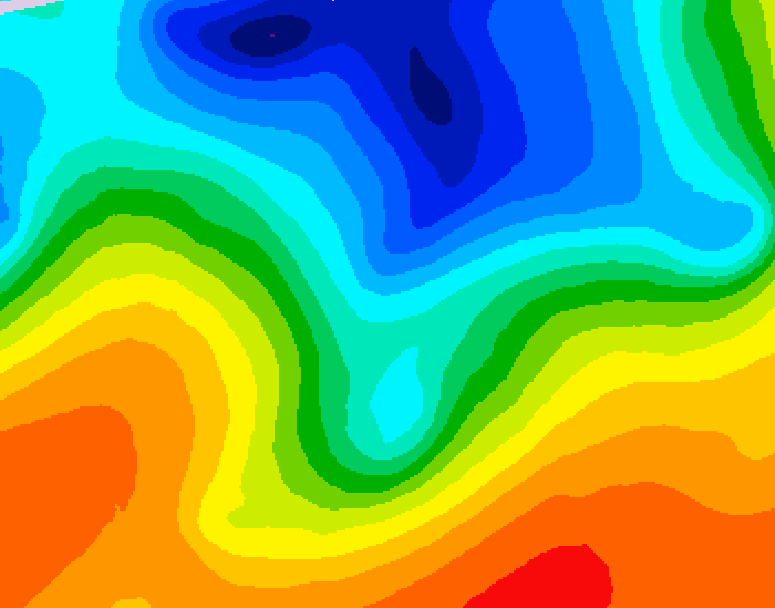 GDPS 500 millibar geopotential height 174 hour forecast chart for Canada based on 2026/10/09 0000Z data