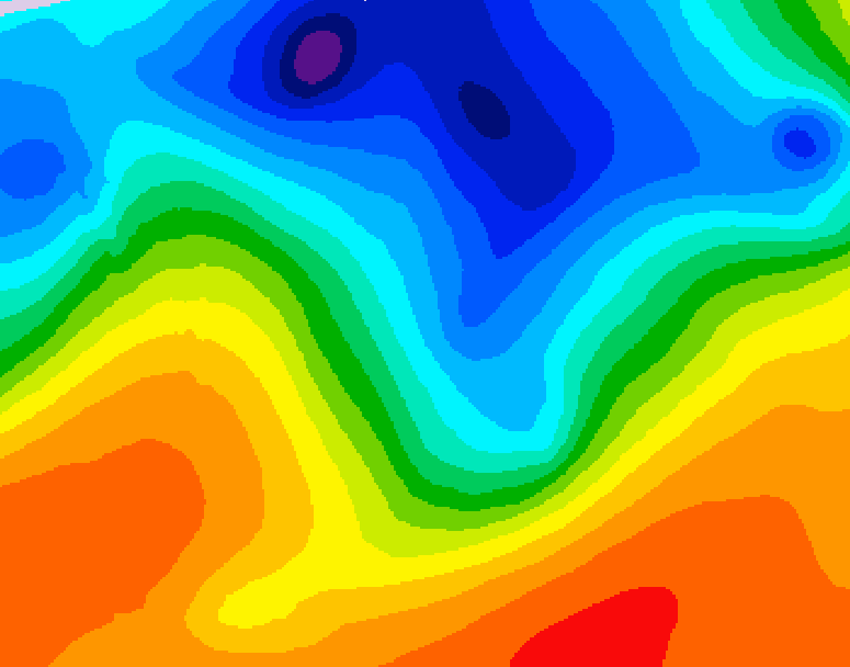 GDPS 500 millibar geopotential height 186 hour forecast chart for Canada based on 2026/10/09 0000Z data