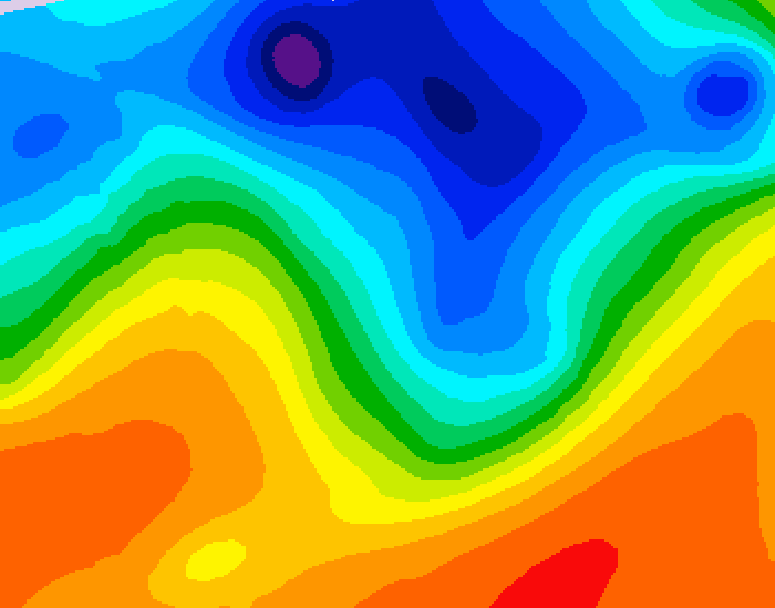 GDPS 500 millibar geopotential height 192 hour forecast chart for Canada based on 2026/10/09 0000Z data