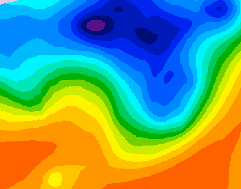 GDPS 500 millibar geopotential height 204 hour forecast chart for Canada based on 2026/10/09 0000Z data