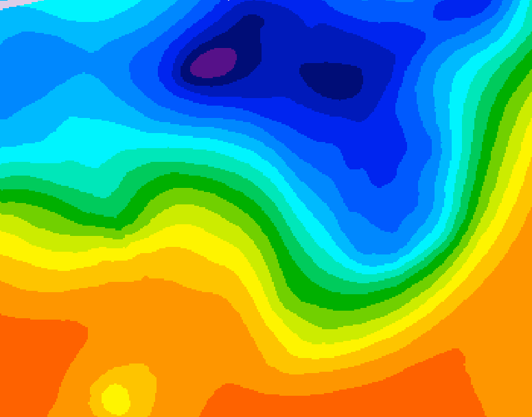 GDPS 500 millibar geopotential height 210 hour forecast chart for Canada based on 2026/10/09 0000Z data