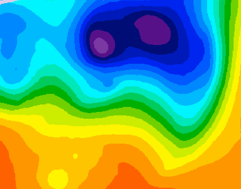 GDPS 500 millibar geopotential height 228 hour forecast chart for Canada based on 2026/10/09 0000Z data