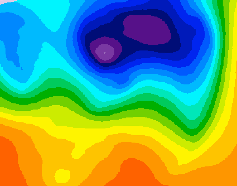 GDPS 500 millibar geopotential height 234 hour forecast chart for Canada based on 2026/10/09 0000Z data