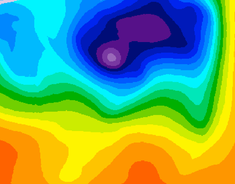 GDPS 500 millibar geopotential height 240 hour forecast chart for Canada based on 2026/10/09 0000Z data