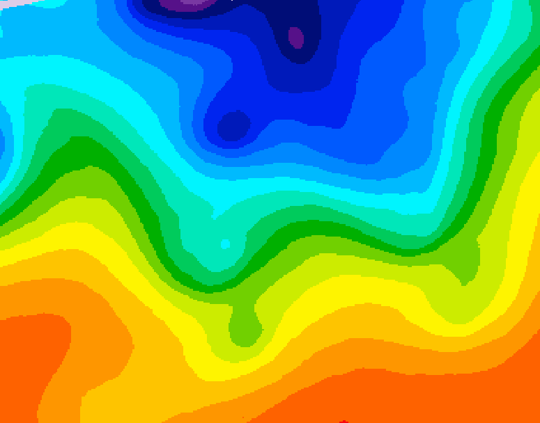 GDPS 500 millibar geopotential height 144 hour forecast chart for Canada based on 2026/10/09 1200Z data