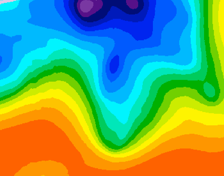 GDPS 500 millibar geopotential height 168 hour forecast chart for Canada based on 2026/10/09 1200Z data