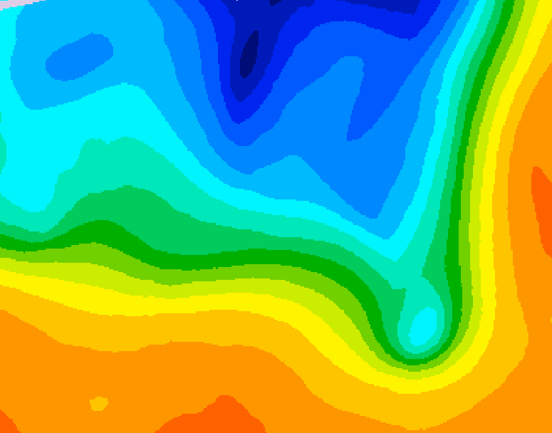 GDPS 500 millibar geopotential height 216 hour forecast chart for Canada based on 2026/10/09 1200Z data