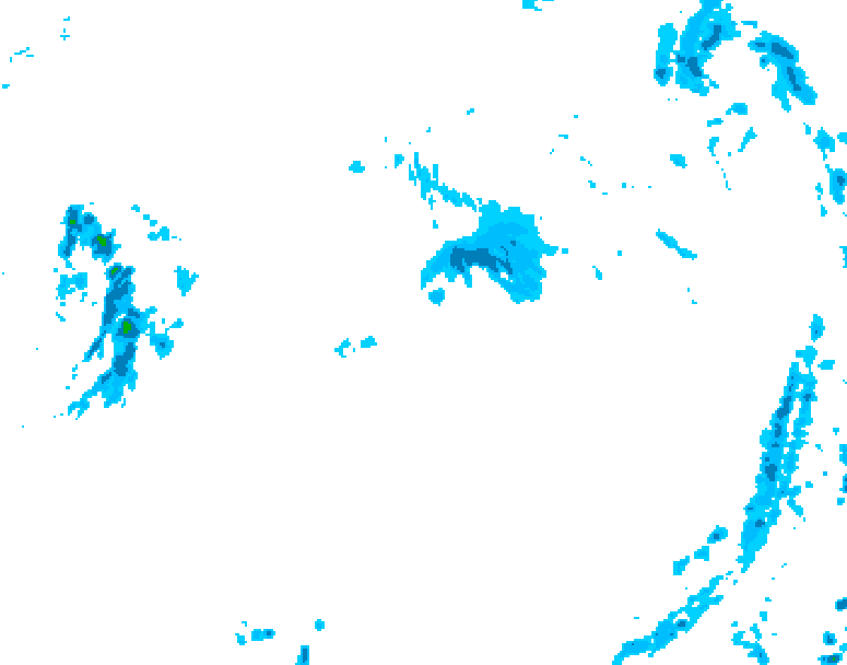 GDPS precipitation 234 hour forecast chart for Canada based on 2026/10/09 0000Z data
