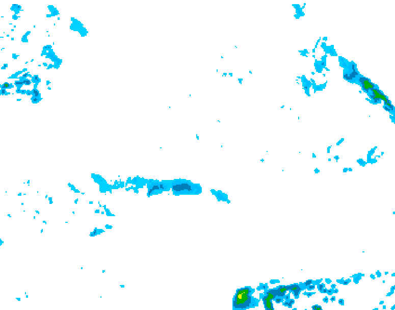 GDPS precipitation 024 hour forecast chart for Canada based on 2026/10/09 1200Z data