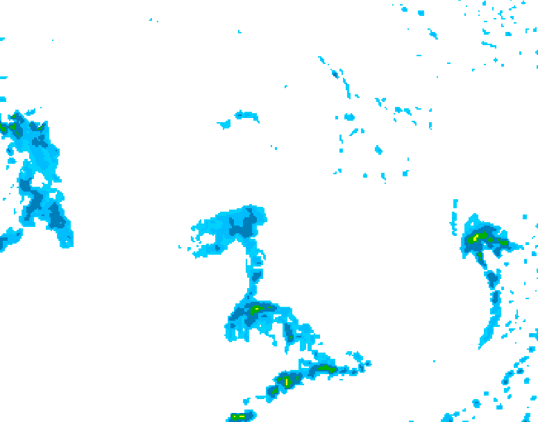 GDPS precipitation 144 hour forecast chart for Canada based on 2026/10/09 1200Z data