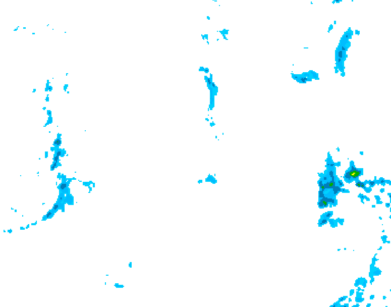 GDPS precipitation 240 hour forecast chart for Canada based on 2026/10/09 1200Z data