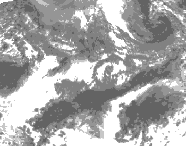 GDPS total cloud 078 hour forecast chart for Canada based on 2026/10/09 0000Z data
