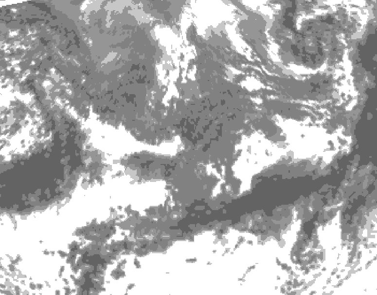 GDPS total cloud 108 hour forecast chart for Canada based on 2026/10/09 0000Z data