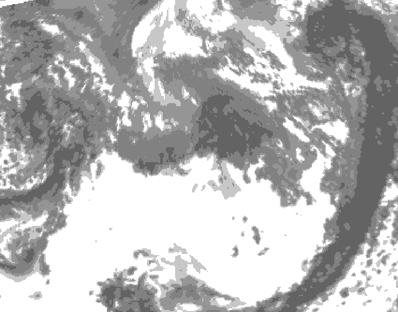 GDPS total cloud 234 hour forecast chart for Canada based on 2026/10/09 0000Z data