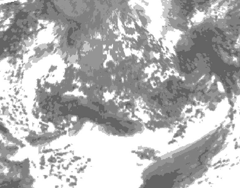 GDPS total cloud 012 hour forecast chart for Canada based on 2026/10/09 1200Z data