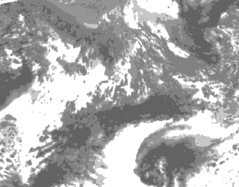 GDPS total cloud 048 hour forecast chart for Canada based on 2026/10/09 1200Z data