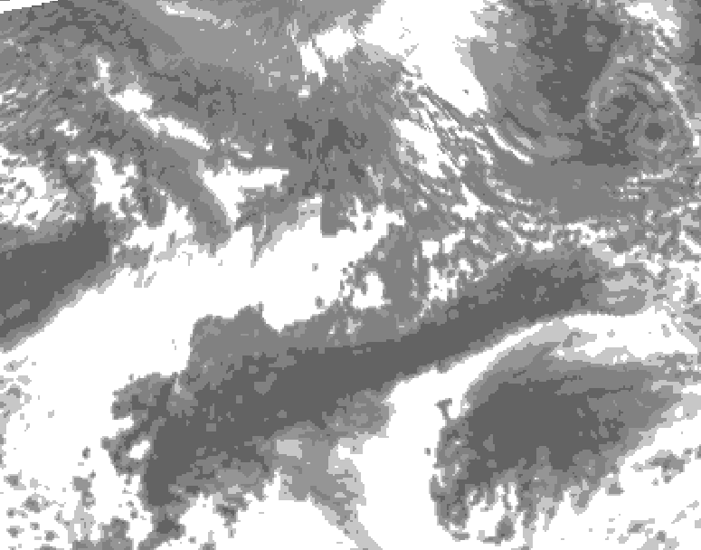 GDPS total cloud 060 hour forecast chart for Canada based on 2026/10/09 1200Z data