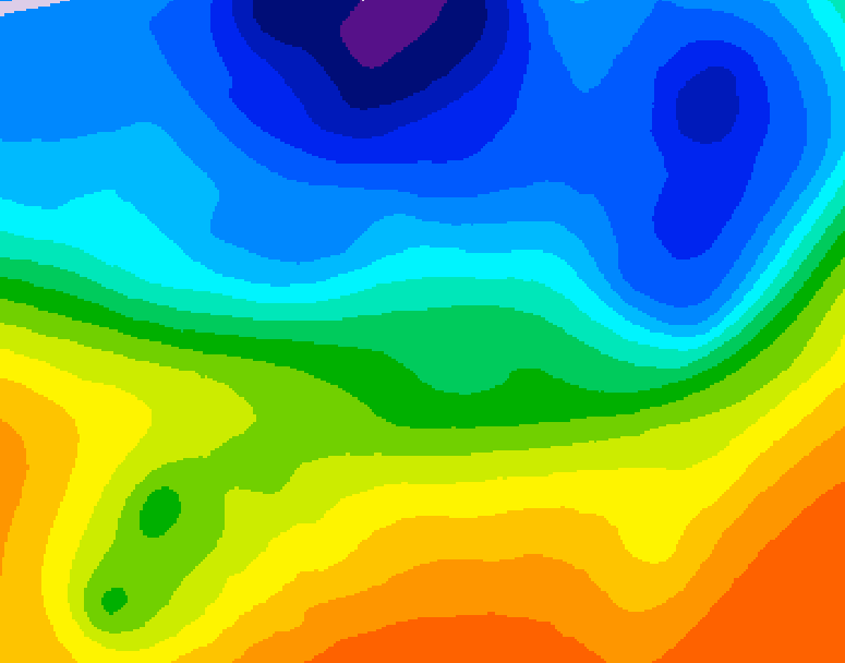 GDPS 500 millibar geopotential height 066 hour forecast chart for Canada based on 2026/10/10 0000Z data