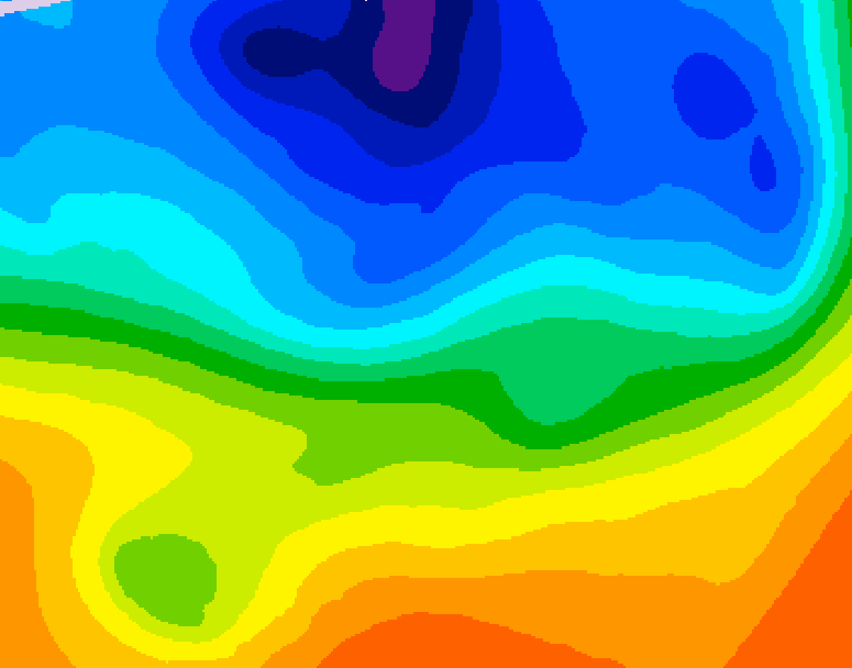 GDPS 500 millibar geopotential height 084 hour forecast chart for Canada based on 2026/10/10 0000Z data