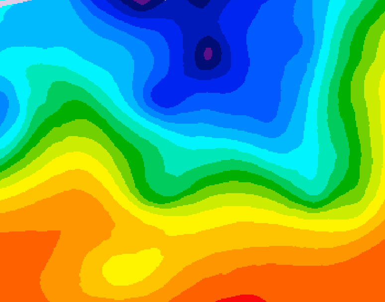 GDPS 500 millibar geopotential height 138 hour forecast chart for Canada based on 2026/10/10 0000Z data