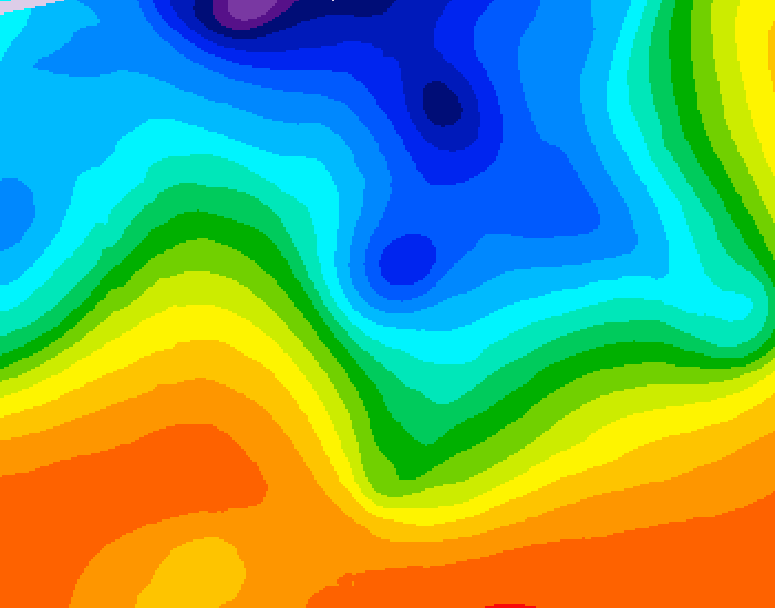 GDPS 500 millibar geopotential height 156 hour forecast chart for Canada based on 2026/10/10 0000Z data