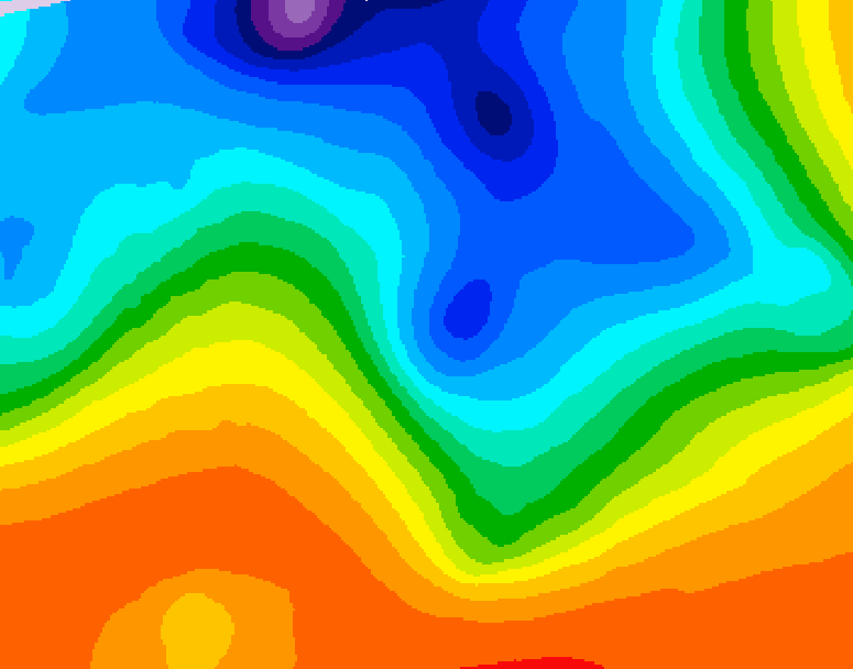 GDPS 500 millibar geopotential height 162 hour forecast chart for Canada based on 2026/10/10 0000Z data