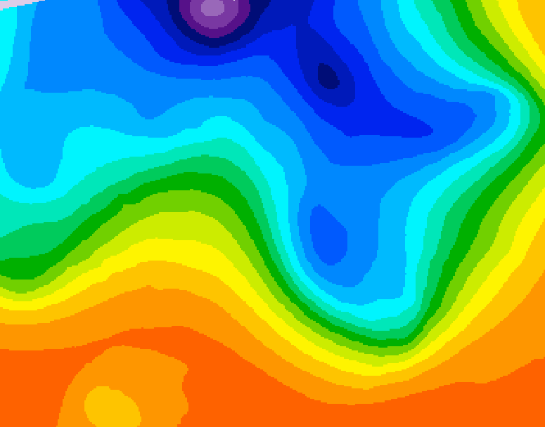GDPS 500 millibar geopotential height 174 hour forecast chart for Canada based on 2026/10/10 0000Z data