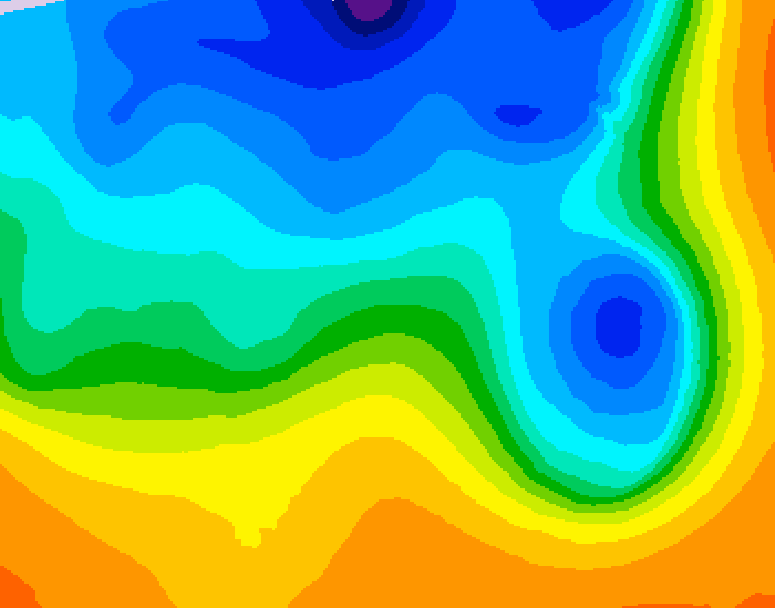 GDPS 500 millibar geopotential height 204 hour forecast chart for Canada based on 2026/10/10 0000Z data