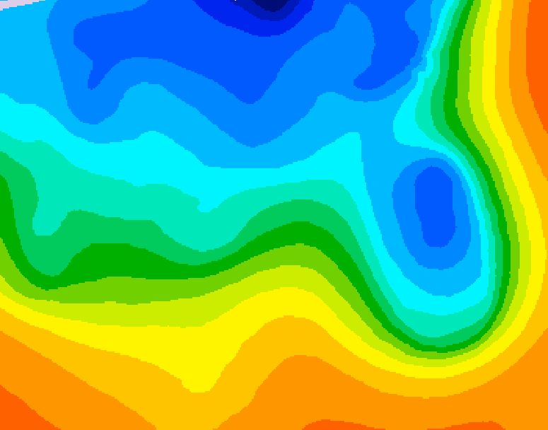 GDPS 500 millibar geopotential height 210 hour forecast chart for Canada based on 2026/10/10 0000Z data