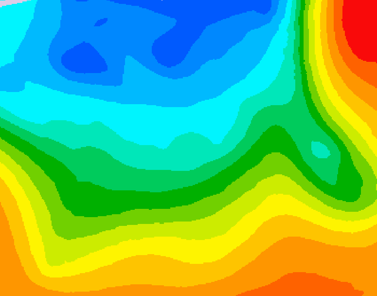 GDPS 500 millibar geopotential height 240 hour forecast chart for Canada based on 2026/10/10 0000Z data