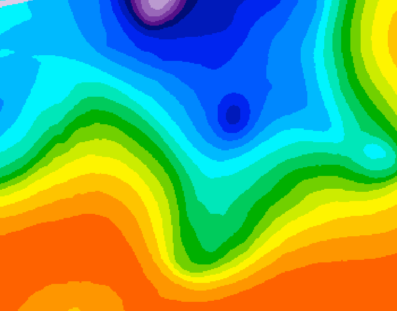 GDPS 500 millibar geopotential height 144 hour forecast chart for Canada based on 2026/10/10 1200Z data