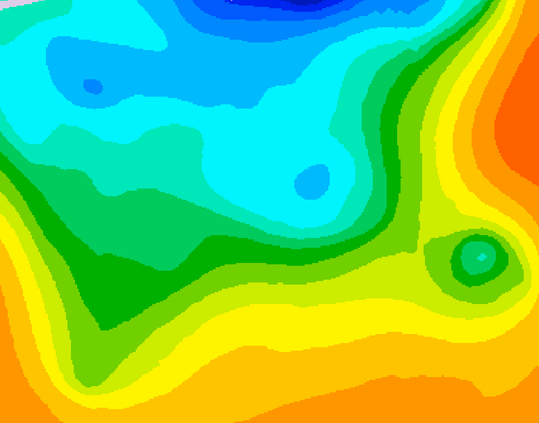 GDPS 500 millibar geopotential height 240 hour forecast chart for Canada based on 2026/10/10 1200Z data