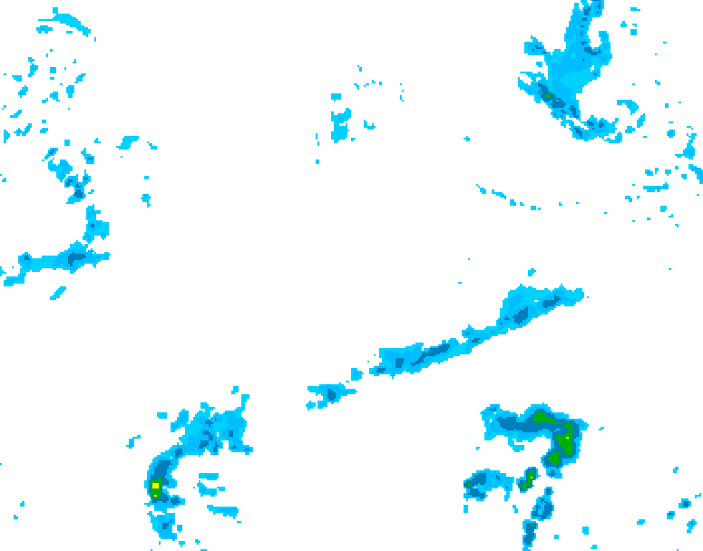 GDPS precipitation 048 hour forecast chart for Canada based on 2026/10/10 0000Z data