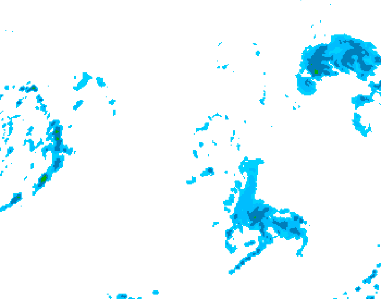 GDPS precipitation 162 hour forecast chart for Canada based on 2026/10/10 0000Z data