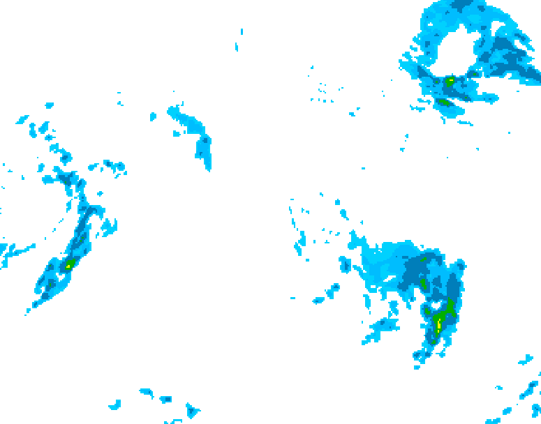 GDPS precipitation 174 hour forecast chart for Canada based on 2026/10/10 0000Z data