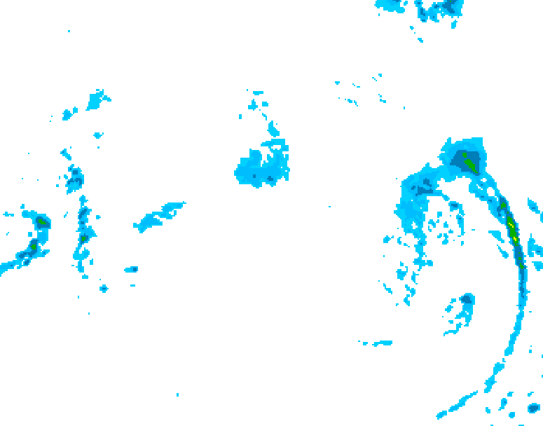 GDPS precipitation 198 hour forecast chart for Canada based on 2026/10/10 0000Z data