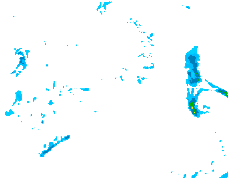 GDPS precipitation 240 hour forecast chart for Canada based on 2026/10/10 1200Z data