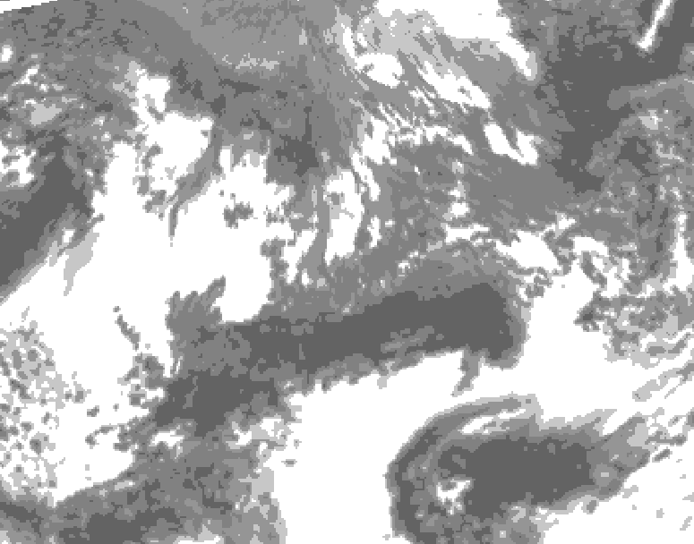 GDPS total cloud 030 hour forecast chart for Canada based on 2026/10/10 0000Z data
